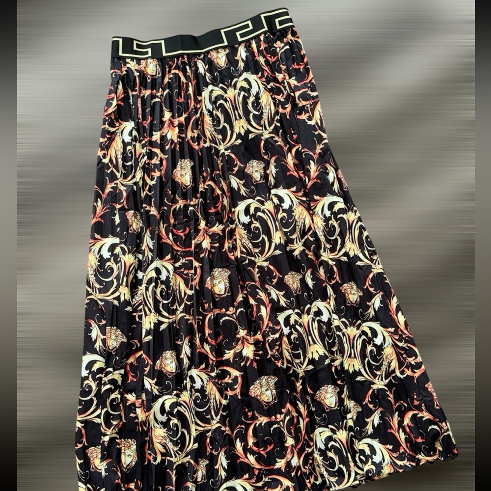 Black Maxi Print skirt